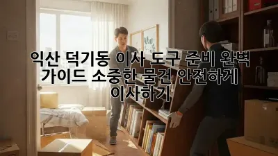 익산 덕기동 이사 도구 준비 완벽 가이드: 소중한 물건, 안전하게 이사하기!